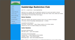 Desktop Screenshot of gadebridgebc.org.uk