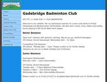 Tablet Screenshot of gadebridgebc.org.uk